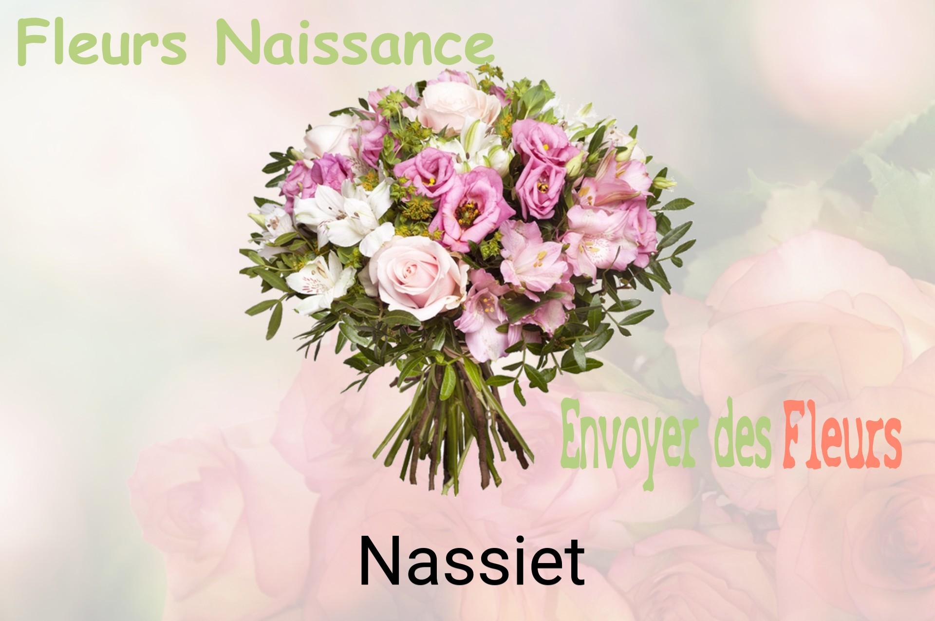 Bouquet de fleurs de naissance livré à Nassiet